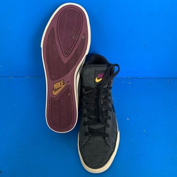 Nike Sweet Classic High Black/Grey/Purple/Yellow (416173-017) Womens Size 10 - Picture 7 of 9